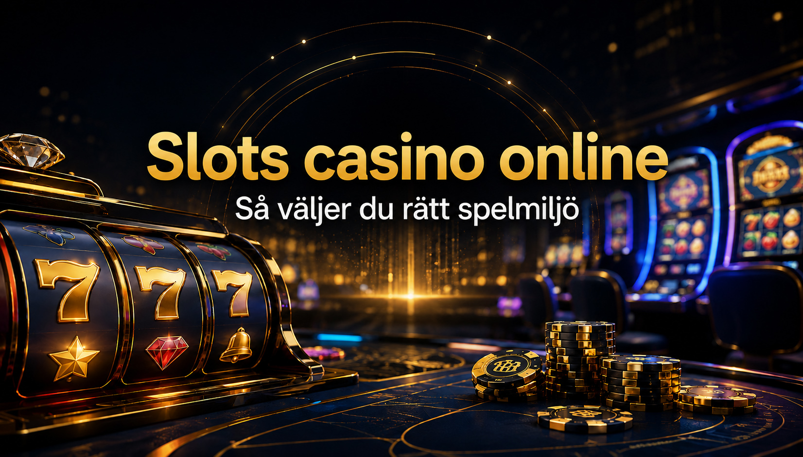 Slots casino online - så väljer du rätt spelmiljö
