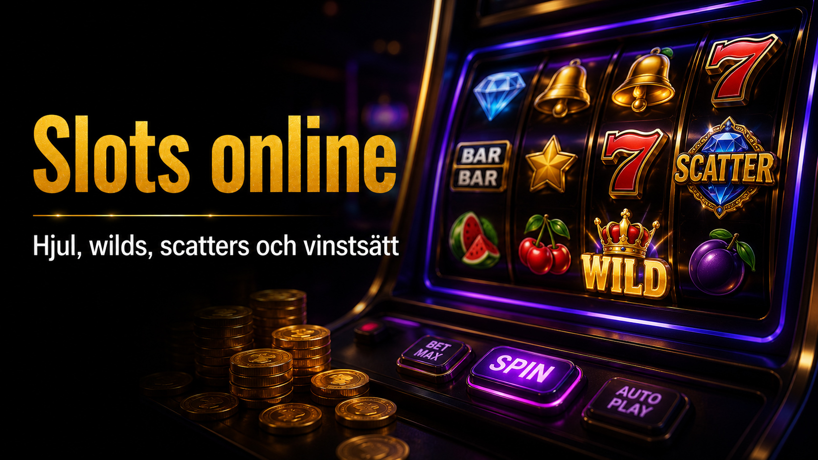 Slots online - hjul, wilds, scatters och vinstsätt
